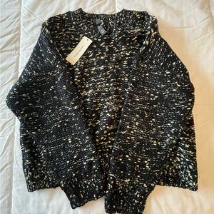 Francesca’s, metallic pullover sweater, size small, women’s